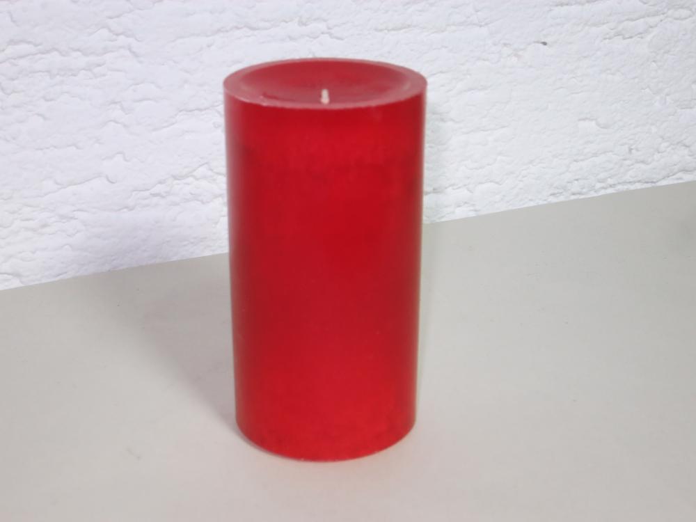 Kerze TREND Safe Candle, Farbe rubin, Kerzen Wenzel