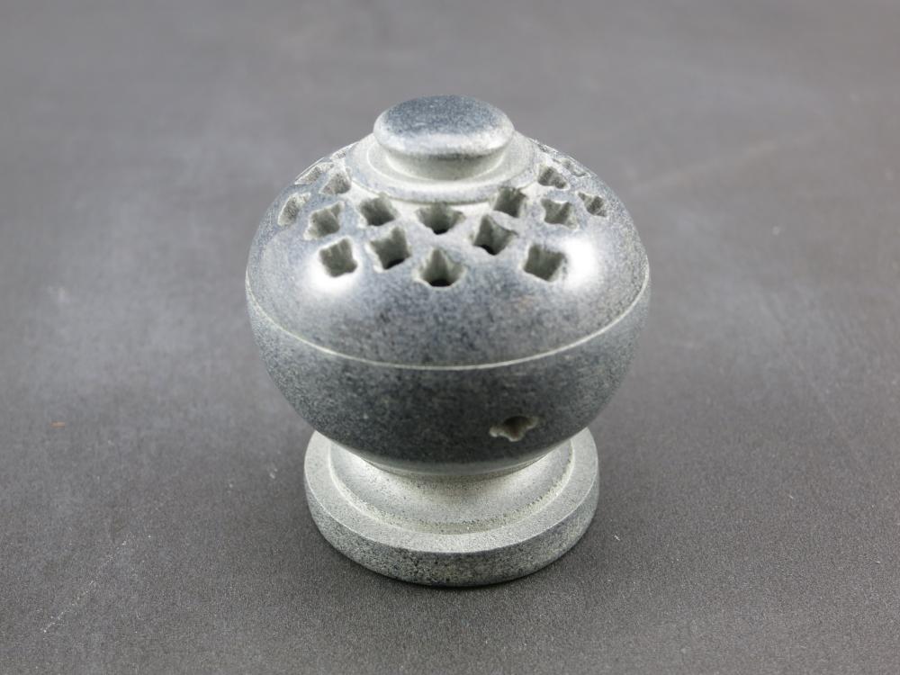 Mini-Räuchergefäß, Stein grau