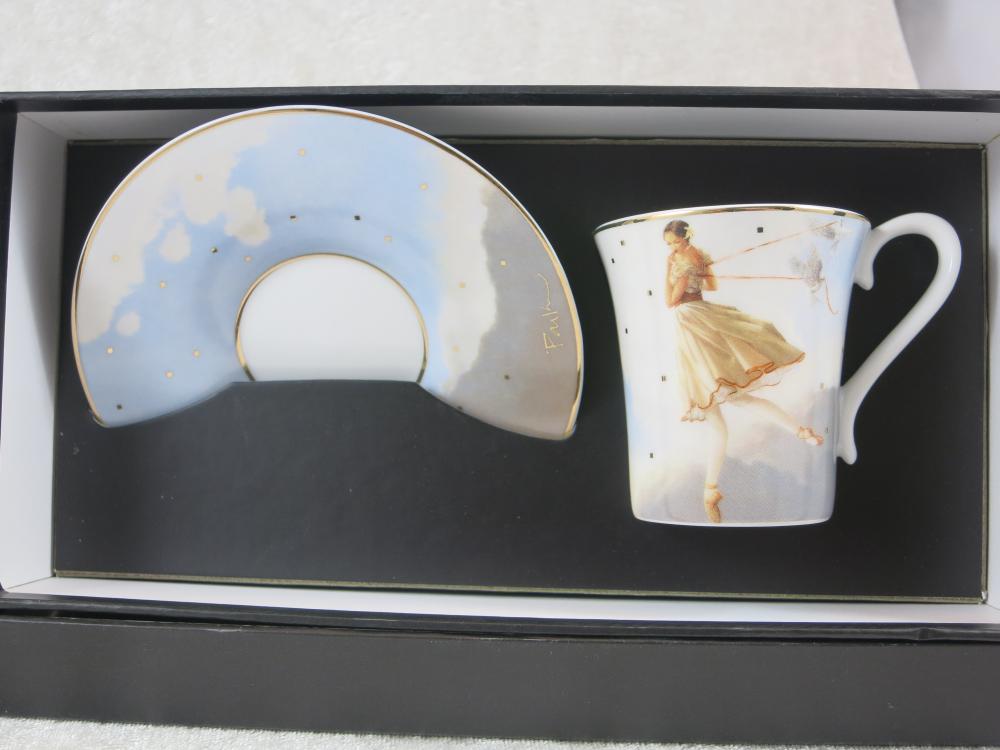 Espressotasse Tuesdays Child, Michael Parkes, Goebel Porzellan