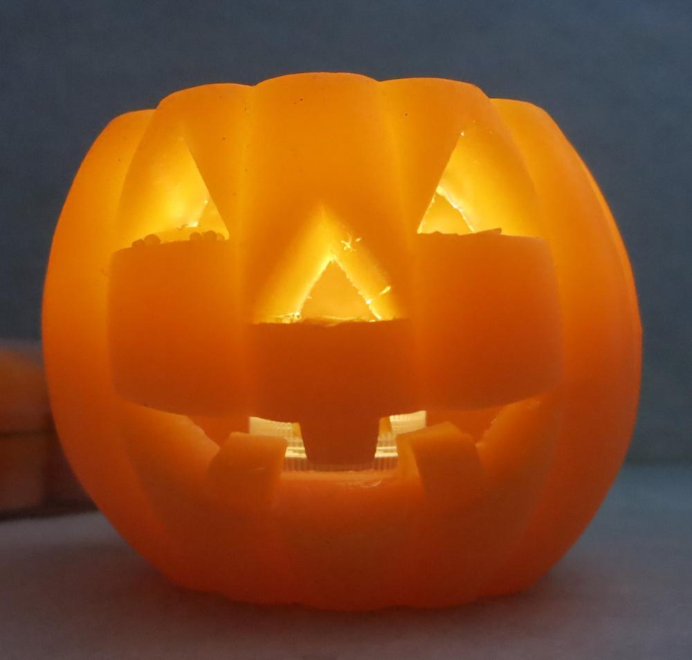 Kürbis Teelicht Set Igor, Windlicht Wachs, Halloween, Kerzen Wenzel