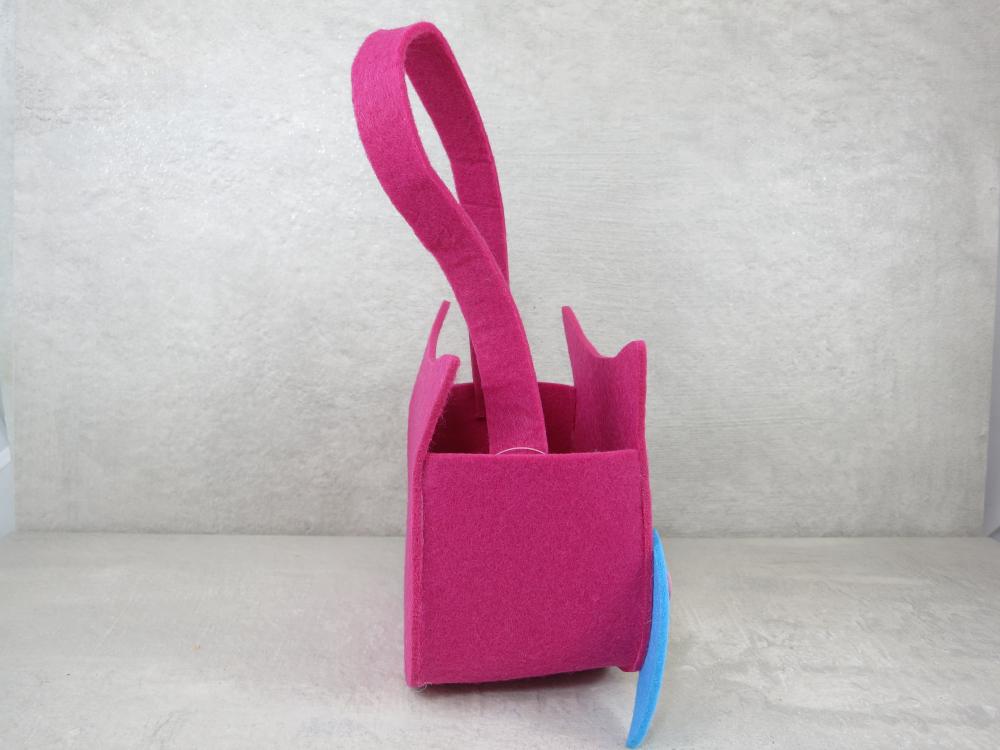 Filztasche Eule Olga pink