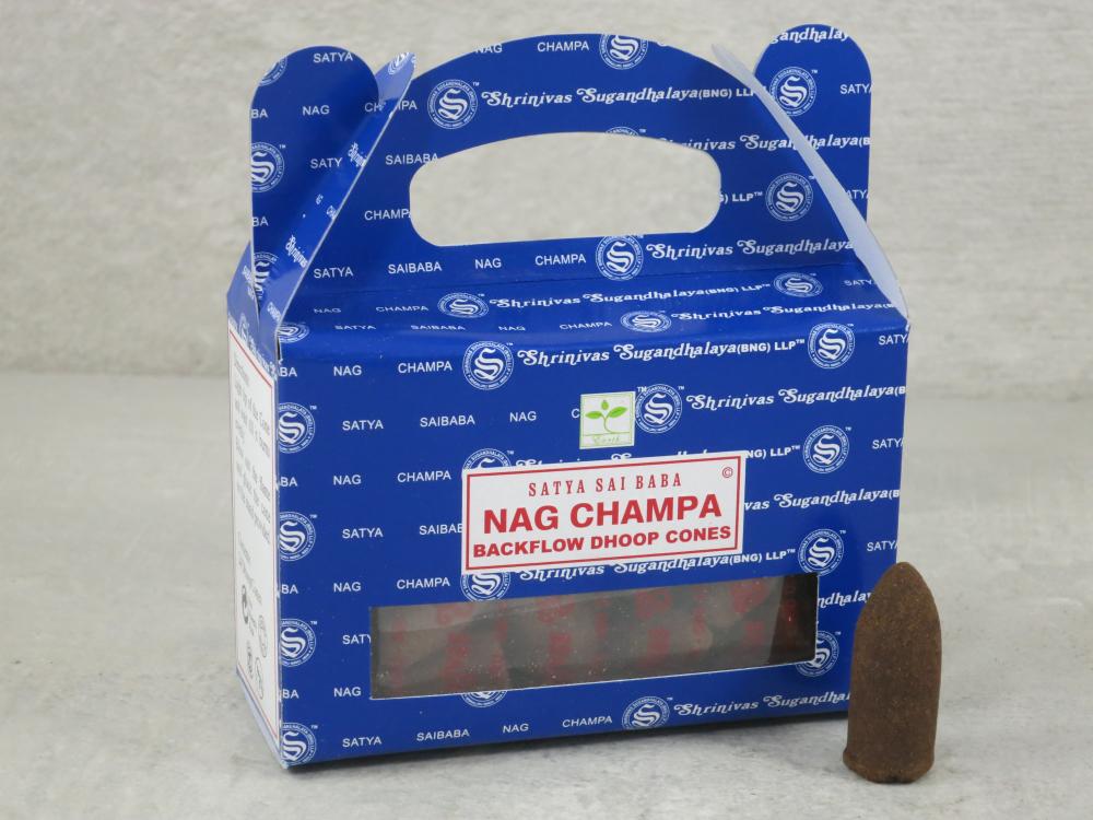 Satya Rückfluss Kegel  Satya Backflow Cones Nag Champa