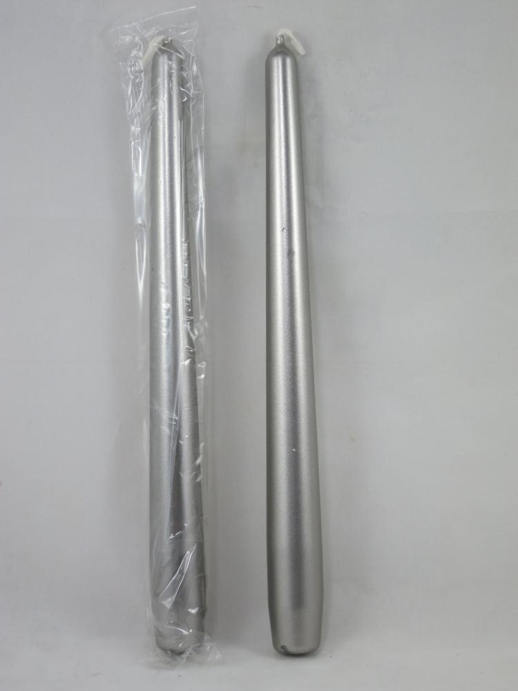 Spitzkerzen 250/23, Farbe edelsilber, 2 Stück, Kerzen Wenzel