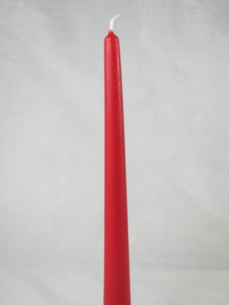 Spitzkerzen 250/23, Farbe rubin, 2 Stück, Kerzen Wenzel