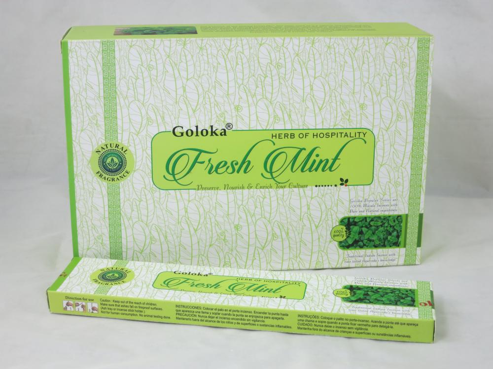 Goloka Fresh Mint, Masala Räucherstäbchen