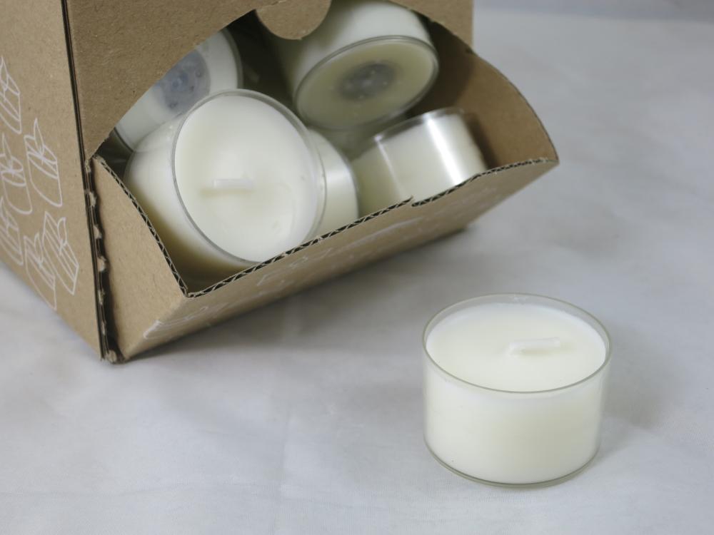 Teelichter Box Nature Lights Rapswachs, 50 Stück, Brenndauer 7 Std., Wenzel