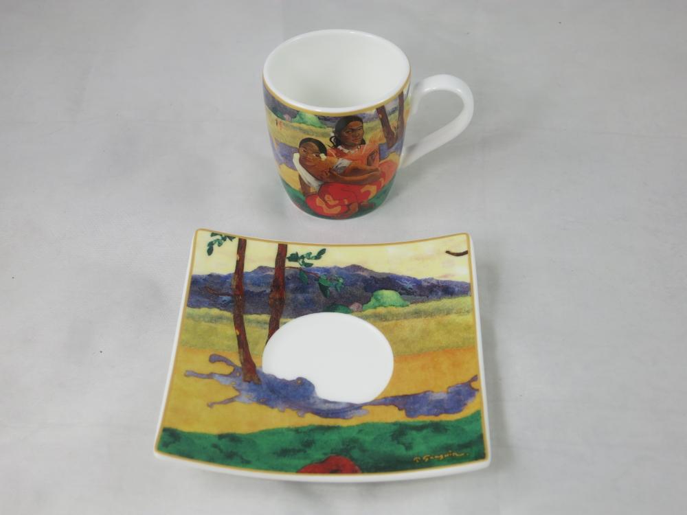 Tassenset NAFEA, WANN HEITRATEST DU? Paul Gauguin, Goebel Porzellan