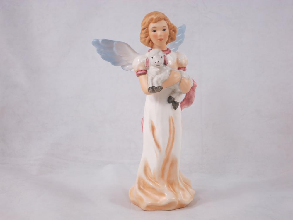 Engel mit Schäfchen, Frühling - Glaube, aus Archival Collection, Goebel Porzellan