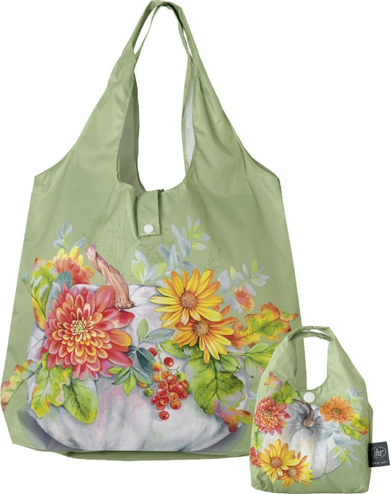 Tasche Blumen, Cucurbita green, Shopping Bag, Einkaufstasche, IHR Ideal