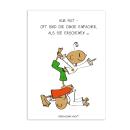 Postkarte Nur Mut, Oft sind die Dinge... Der kleine Yogi®