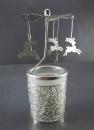 Glas Karussell Reindeer, Glas Karussell Windlicht