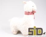 Deko Figur Alpaka Woolly steht, Farbe weiß, Höhe 47 cm, 1005W